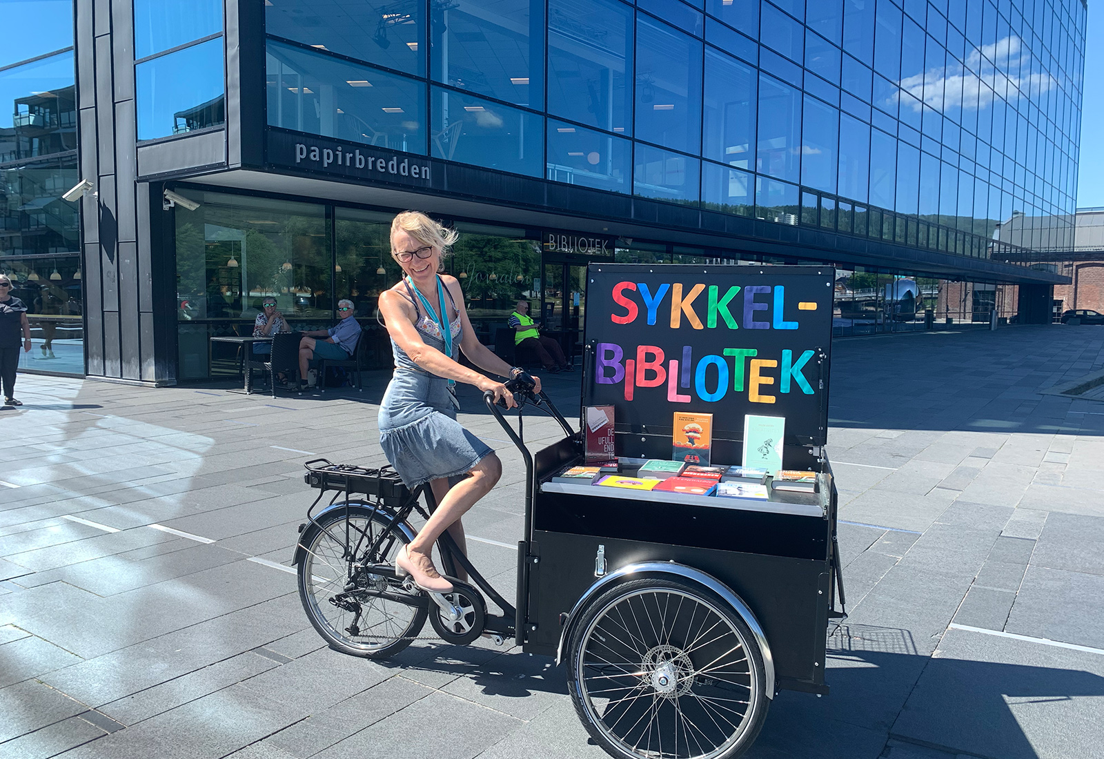 Picture of the Drammen Library bicycle