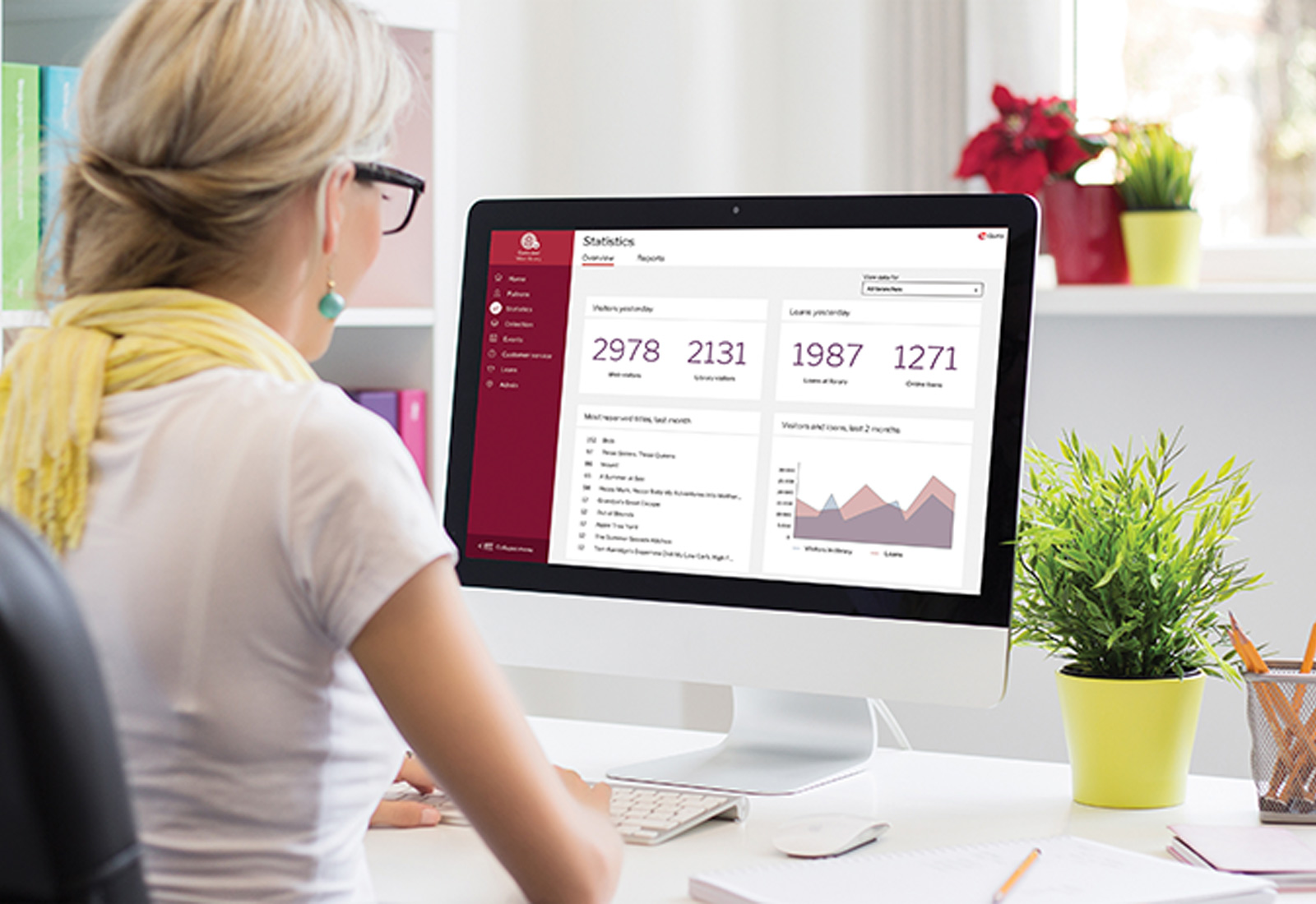 Lady Using Quria on Computor