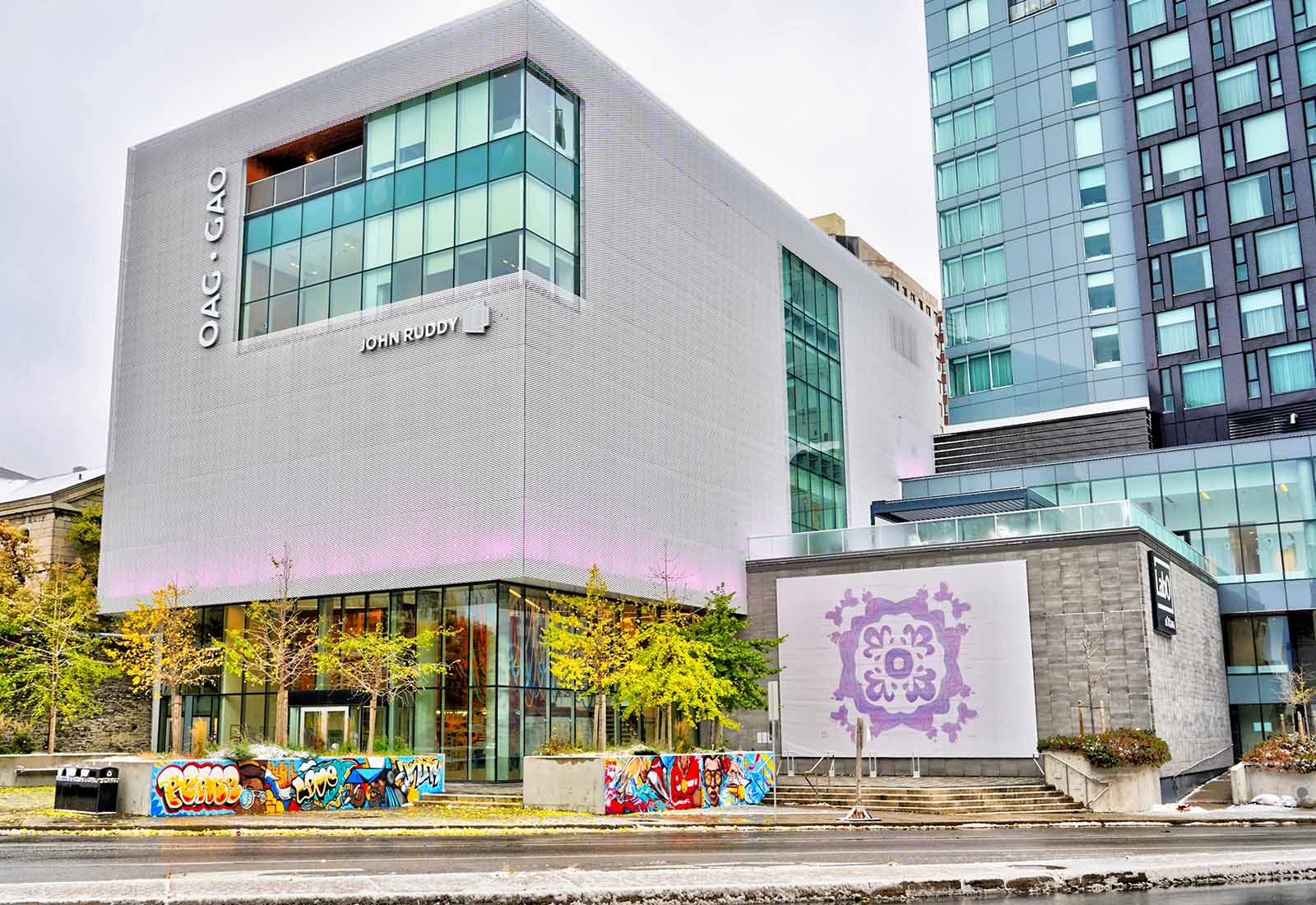 The Ottawa Art Gallery building houses the gallery's two collections and provides space for community dialogues, education and public programming.