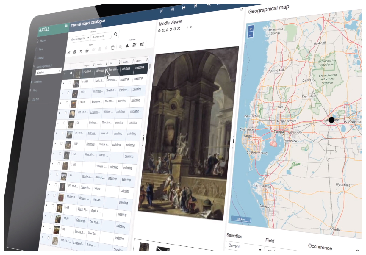 Axiell Collections interface